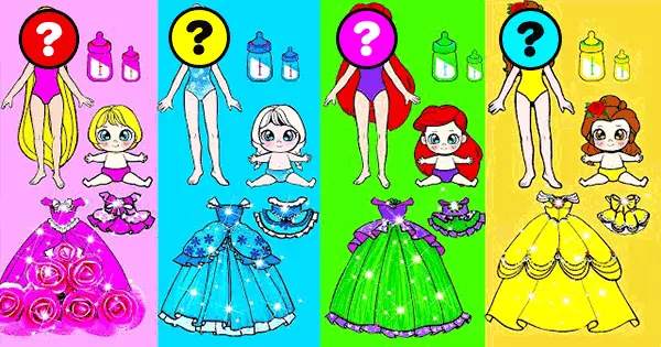Dressing Up The Paper Dolls And We'll Tell Which Princess Matches Your Vibe